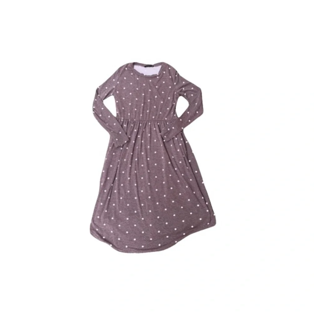 Womens polka dot long sleeve dress - Picture 1 of 6